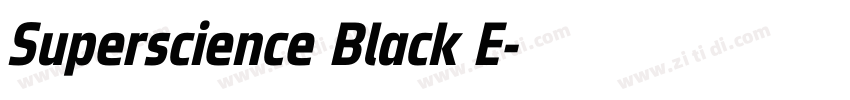 Superscience Black E字体转换 Superscience Black E字体转换